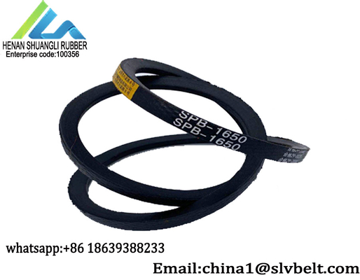 Wrapped Rubber Vee Belt Transmission Narrow Top Width 17mm Height 14MM Length 49''-331''