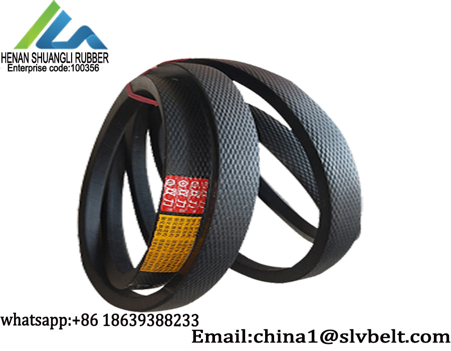 Mechanical Transmission Classical Wrapped Triangle Wear Resistance Trapezoid V Belt Length 400''-410''