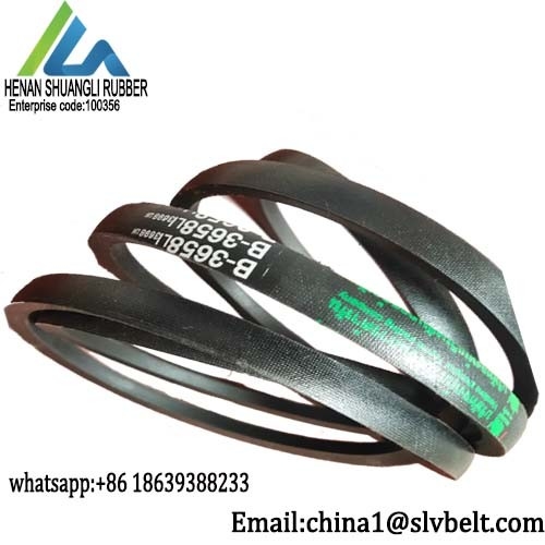 Drive Transmission Machine Rubber V Belts Type B Wrapped Length 286'' 296''