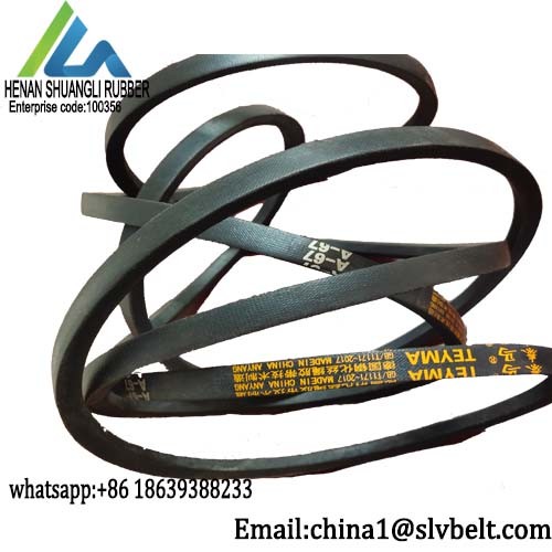 Mechanical Transmission Classical  Wrapped V-belt for general  drive Wear Resistance Trapezoid Type A Length 92''-102''